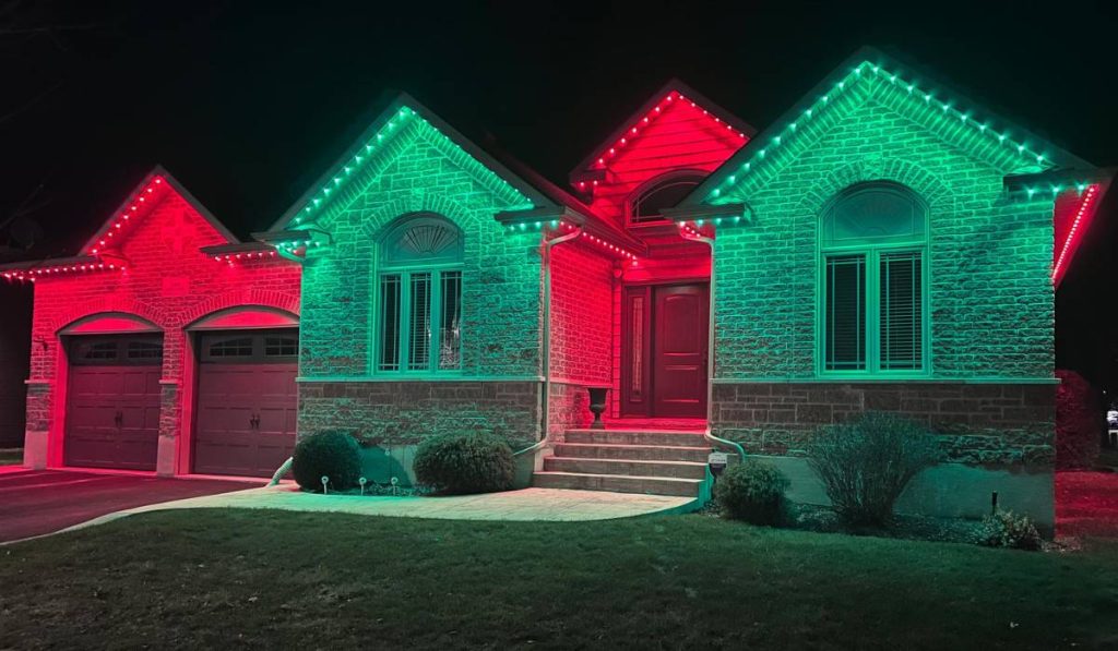 Christmas led lighting in Kingston, Ontario